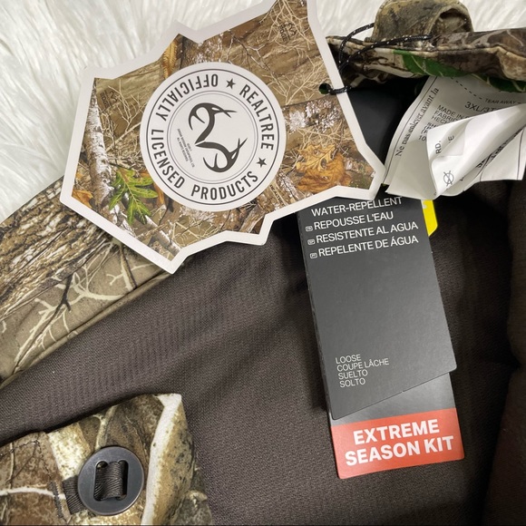 New Under Armour UA Timber Pants Realtree Edge Camo Overall Bib 3XL 1355322-991 - Picture 10 of 10